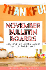 bulletin board ideas for november