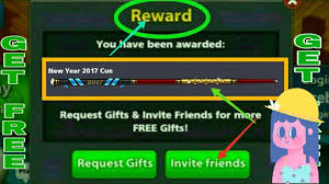 For support issues, please anyone spot the rose cue? 8 Ball Pool Get Free New Year 2018 Cue Reward Link Youtube