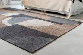 modern brown gray carpet bauhaus