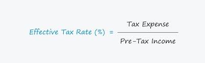 effective tax rate etr formula