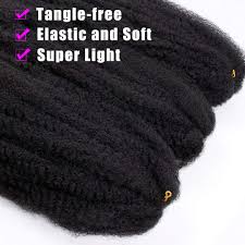 Maybe you would like to learn more about one of these? Buy 3 Packs Marley Braiding Hair Afro Kinky Marley Braids Hair Extensions Twist Crochet Braids Kanekalon Synthetic Marley Hair 18 Inch 1b Online In Indonesia B087rksc57