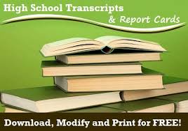 Homeschool Transcripts And Report Card Templates Homeschool Curriculum