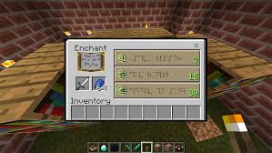 minecraft enchantment table writing