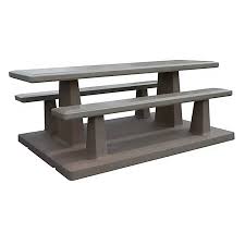 Picnic Table Rectangle 7 Foot Concrete