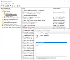 configuring time zone in windows server