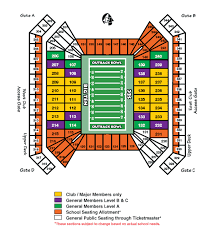 Outback Bowl Stadium Seating Diagram