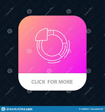 Graph Circle Pie Chart Mobile App Button Android And Ios
