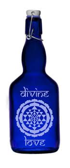 Blue Bottle Love 25 Oz Medium Size New