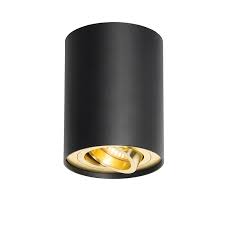 Ceiling Spotlight Black With Gold