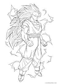 Dragon ball characters do this quite a lot, usually right before kicking it up to eleven but most notably goku when first transformed into a super saiyan 3. Dragon Ball Z Coloring Pages Goku Super Saiyan Coloring4free Coloring4free Com