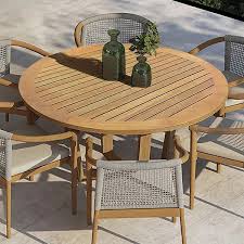 Outdoor Patio Dining Table In Natural