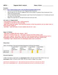 Genome sequences characterizing five mutations in rna polymerase and from cell cycle and dna replication practice worksheet keysource:bmcgenomics. 3 Peppered Moth Simulation Analysis Answers