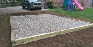 how to build a gravel shed foundation