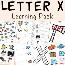 letter x worksheets for pre