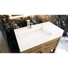 Sink on left side bathroom vanities with tops. Juniper 36 Solid Surface Bathroom Vanity Top Left Basin Ebay