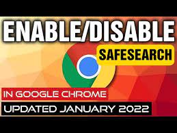 how to turn google safe search on and