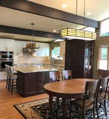 The kitchen cabinets were custom painted by a talented artisan. The Completed Normandy Park Kitchen Remodel Studio Tjp