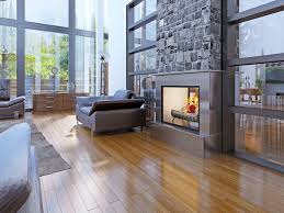 Idea Of Loft Living Room With Fireplace