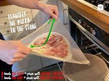 How do you slide a pizza on a stone without peeling it?