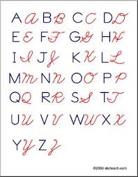 Handwriting Alphabet Poster Manuscript And Cursive