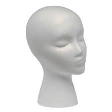 styrofoam foam mannequin wig head