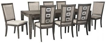 Wayside furniture features a great selection of living room, bedroom, dining room, home office, entertainment, accent, furniture, and mattresses, and can help you with your home design and decorating. Chadoni Dining Table And 8 Chairs D624 01 8 35 Dining Room Groups Price Busters Furniture