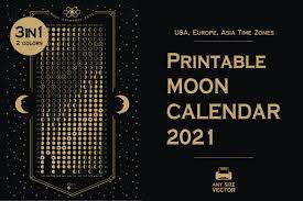 Product tags moon calendar 20212021 calendarmoon phaseslunar 2021lunar calendarplannerdigital plannercalendarwitchymoon. Printable 2021 Moon Phases Calendar Pre Designed Photoshop Graphics Creative Market