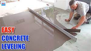 concrete leveling with straight edge