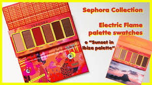 sunset in ibiza palette swatches