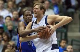 Dark blue, blue, silver and white. Dallas Mavericks Dirk Nowitzki Makes Kevin Durant S All Time Roster