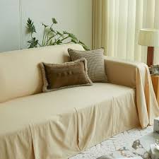 Soft Linen Sofa Cover Linen Slipcover