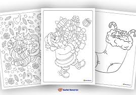 6 x christmas colouring pages k 3