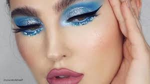 the prettiest neon blue makeup looks to