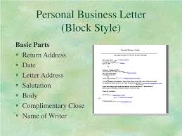 ppt guidelines for business letters