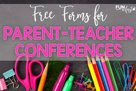 Parent Teacher Conference Forms Fun In First