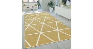diamond pattern carpet yellow model