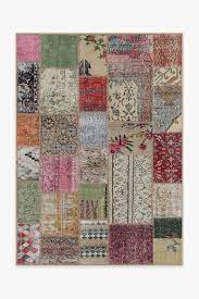 patchwork boho rug