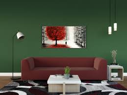 what color wall goes with red couch