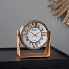 Pacific Lifestyle Leather Mantel Clock