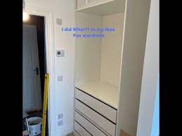 how to cut down an ikea pax wardrobe to