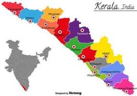 Map of kerala districtwise kerala map pilgrimage centres in kerala. Kerala Map Vector 158536 Vector Art At Vecteezy