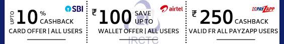 Irctc Offers And Coupons Get Rs 100 Cashback Coupon Code