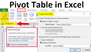pivot table in excel exles how