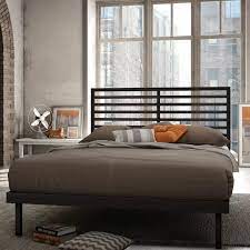 bed metal platform bed upholstered