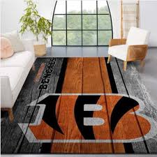 cincinnati bengals nfl team logo wooden