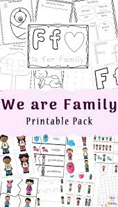 Family Theme Preschool And Family Worksheets For