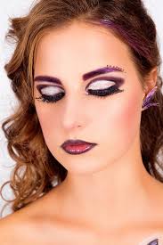 fashion makeup looks down eyes lowered