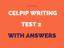 celpip writing test 2 with answers