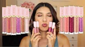 Too Faced Rich and Dazzling Lip Glosses Review and Swatches - YouTube