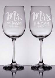 Custom Wine Glasses Wedding Wine
